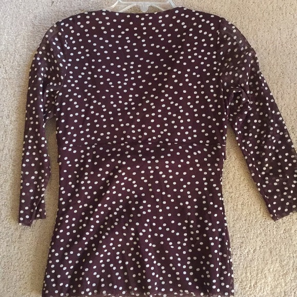 I.N.C. Brown & cream top - Picture 3 of 3